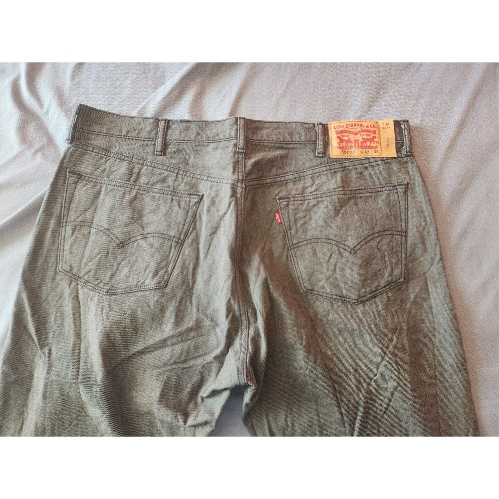 Levi's 501xx Button Fly‎ Denim Jeans 2014 Gray Men's Size 42x30.5